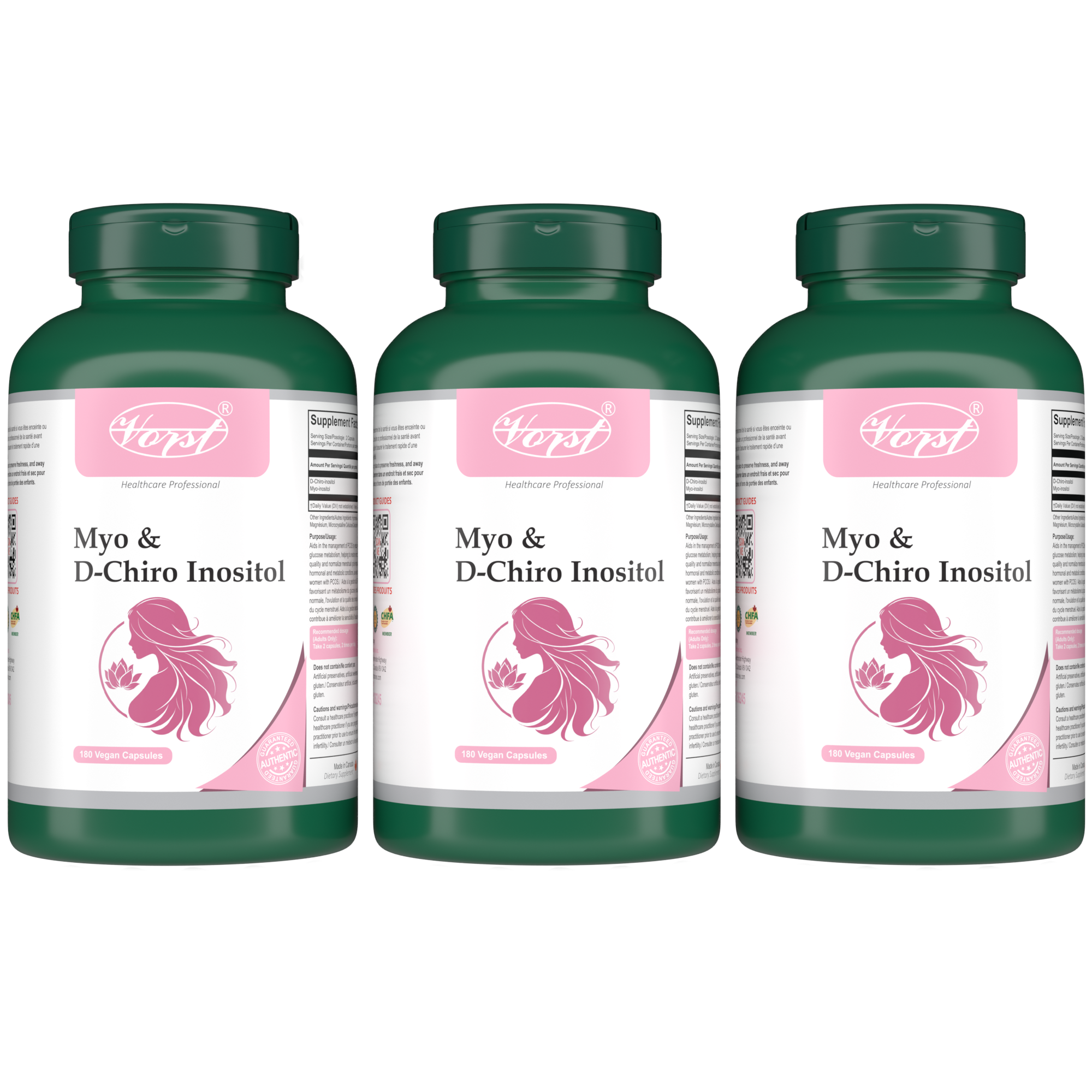 VORST Myo & D-Chiro Inositol 180 Vegan Capsules