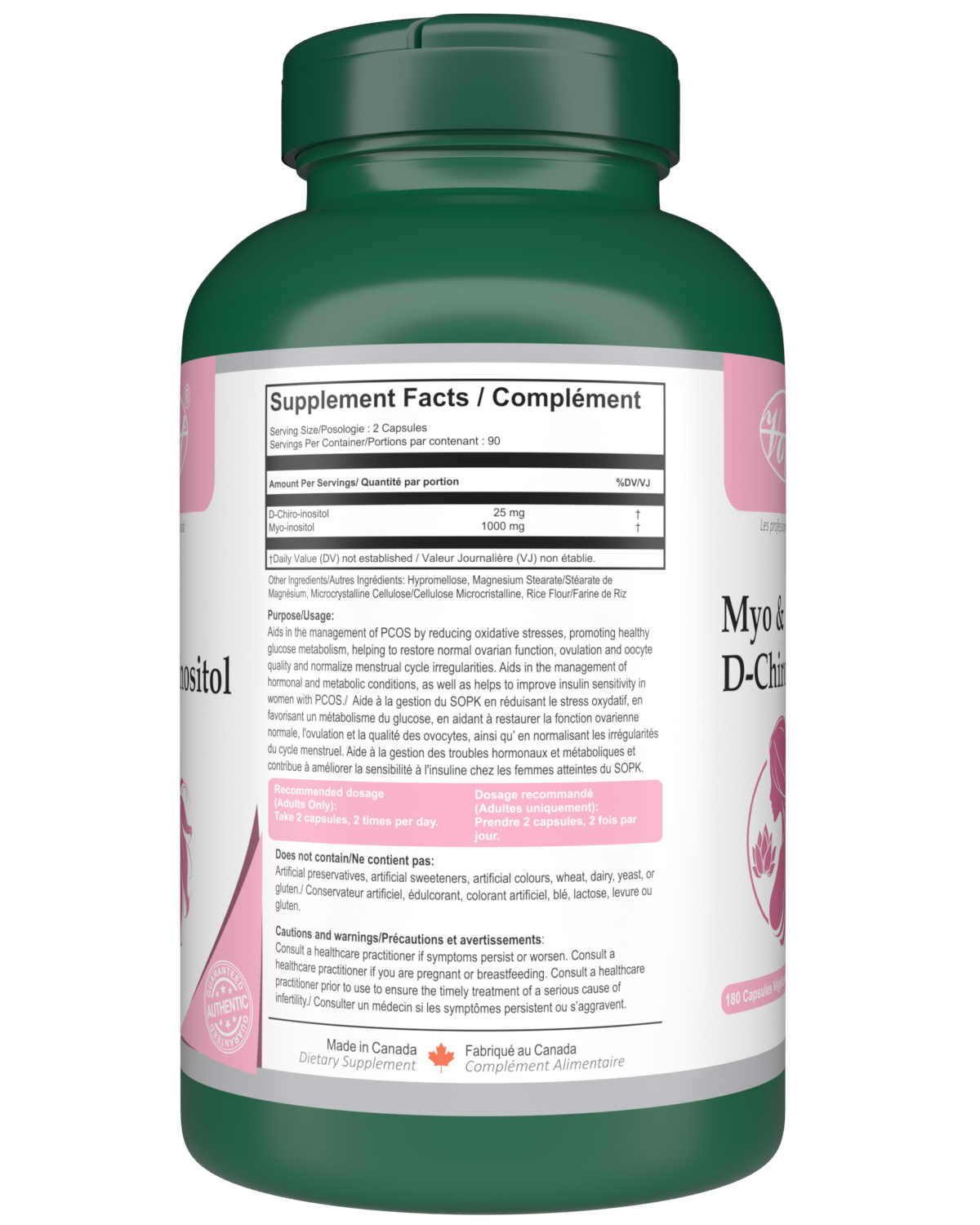 VORST Myo & D-Chiro Inositol 180 Vegan Capsules
