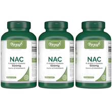 Load image into Gallery viewer, NAC (N-Acetyl-L-Cysteine) 600mg | 180 Vegan Capsules | Source of Antioxidants