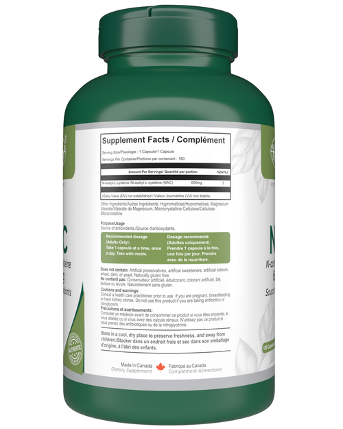NAC (N-Acetyl-L-Cysteine) 600mg
