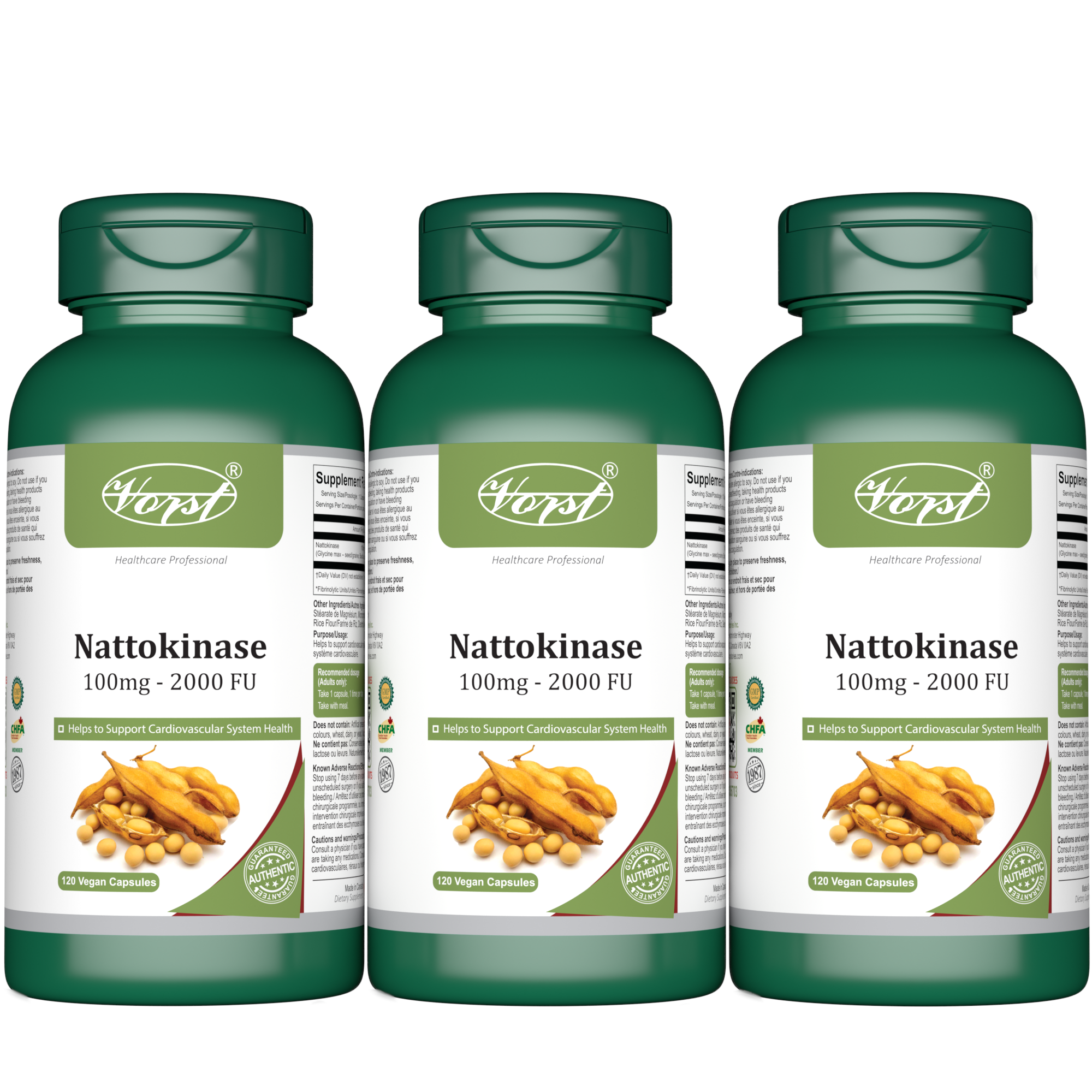 VORST Nattokinase 120 Vegan Capsules