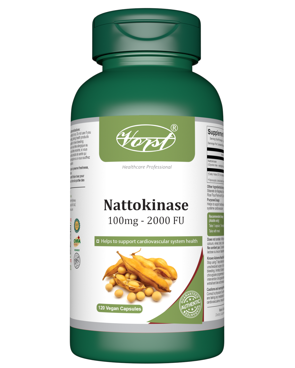 VORST Nattokinase 120 Vegan Capsules