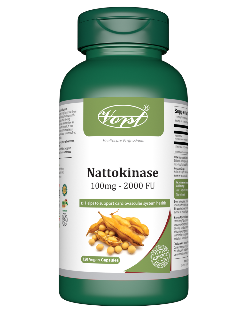 VORST Nattokinase 120 Vegan Capsules