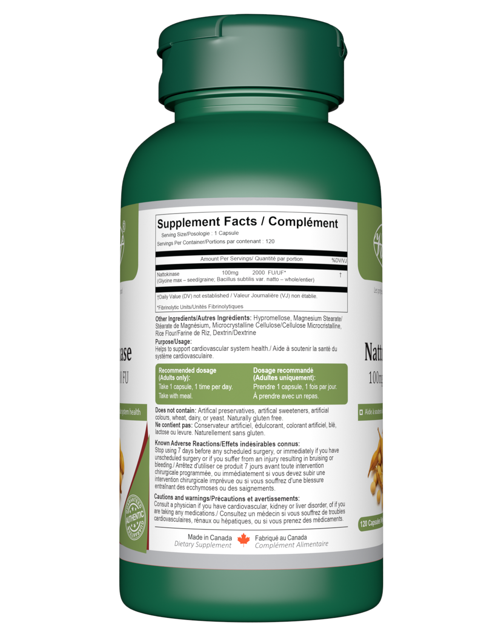 VORST Nattokinase 120 Vegan Capsules