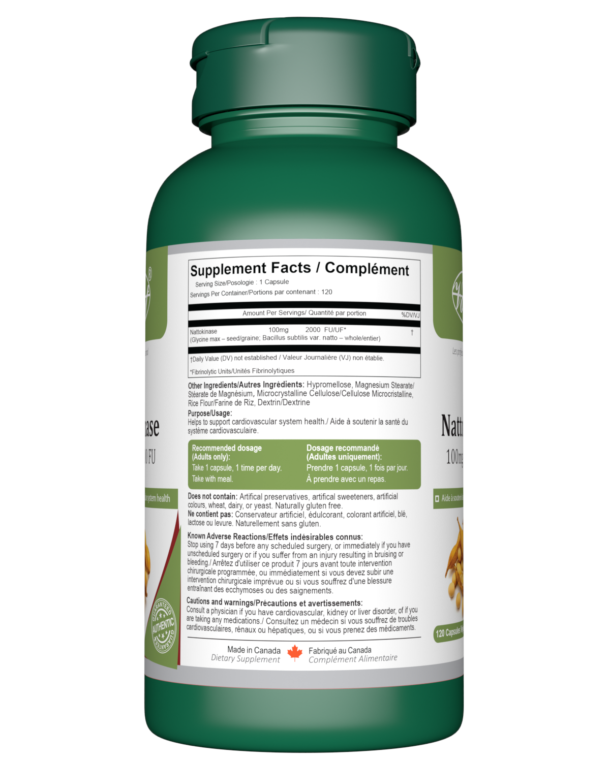 VORST Nattokinase 120 Vegan Capsules
