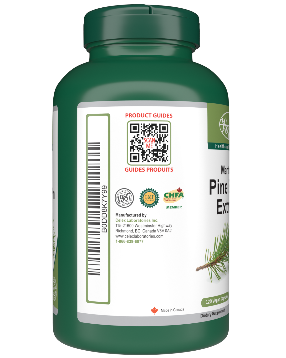 European Maritime Pine Bark 120 Vegan Capsules