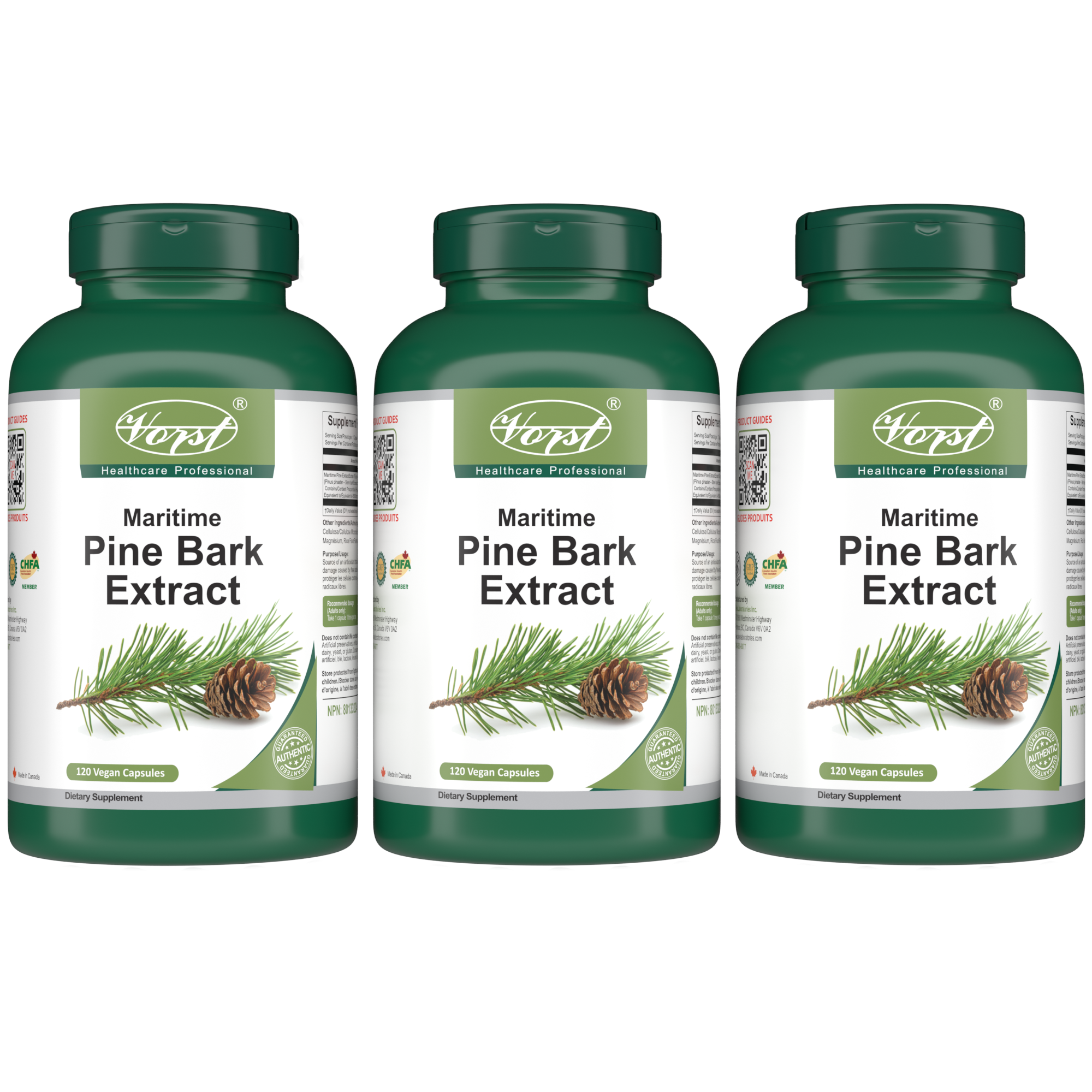 European Maritime Pine Bark 120 Vegan Capsules