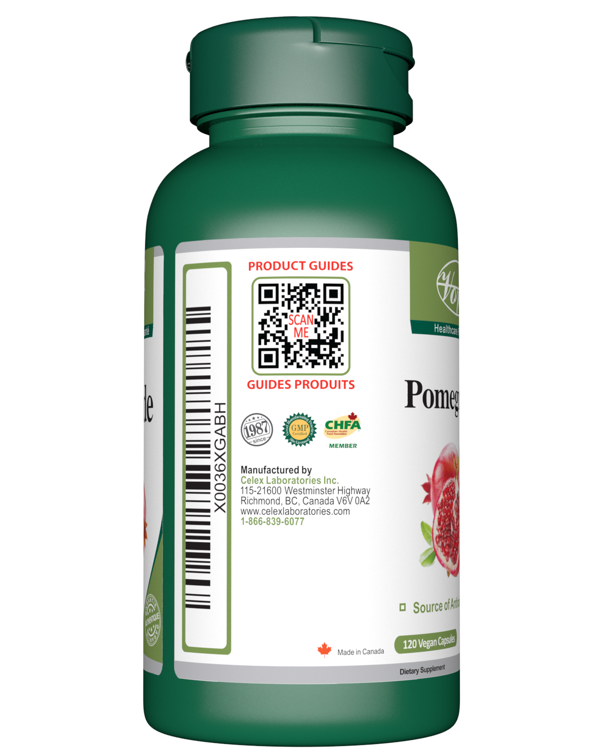 Pomegranate | Antioxidant | 120 Vegan Capsules