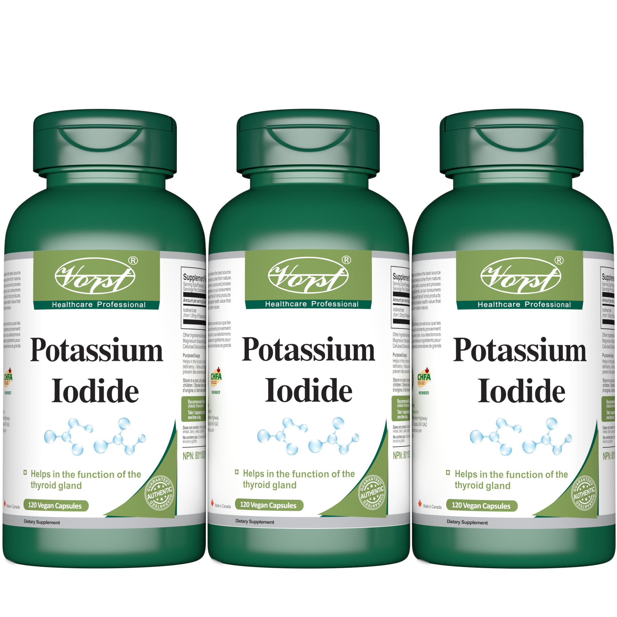 Potassium Iodide 800mcg 120 Vegan Capsules