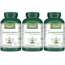 Load image into Gallery viewer, Premium Ashwagandha With Black Pepper 1300mg 120 Vegan Capsules