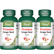 Load image into Gallery viewer, Premium Grape Seed Extract 36000mg Raw Equivalent Per Serving 60 Capsules