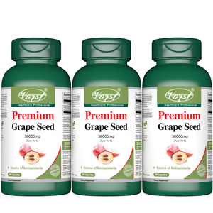 Premium Grape Seed Extract 36000mg Raw Equivalent Per Serving 60 Capsules