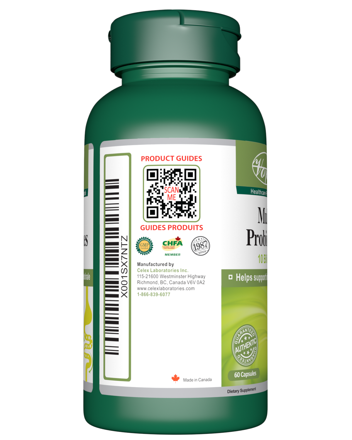 Multi Probiotic (10 Billion) for Gut Health, Intestinal Health