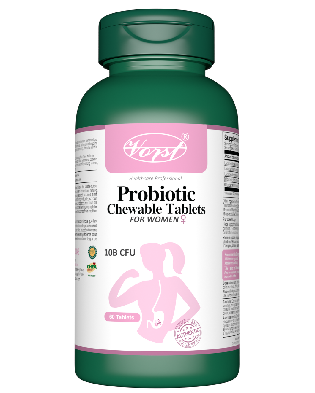 Probiotic Chewable Tablets for Women 60 Tablets