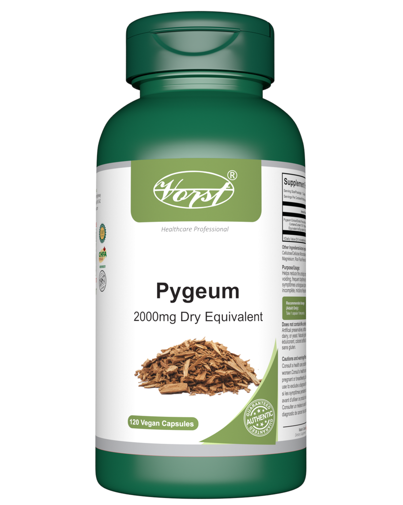 Pygeum Africanum Bark Extract 2000mg Raw Equivalent 120 Vegan Capsules