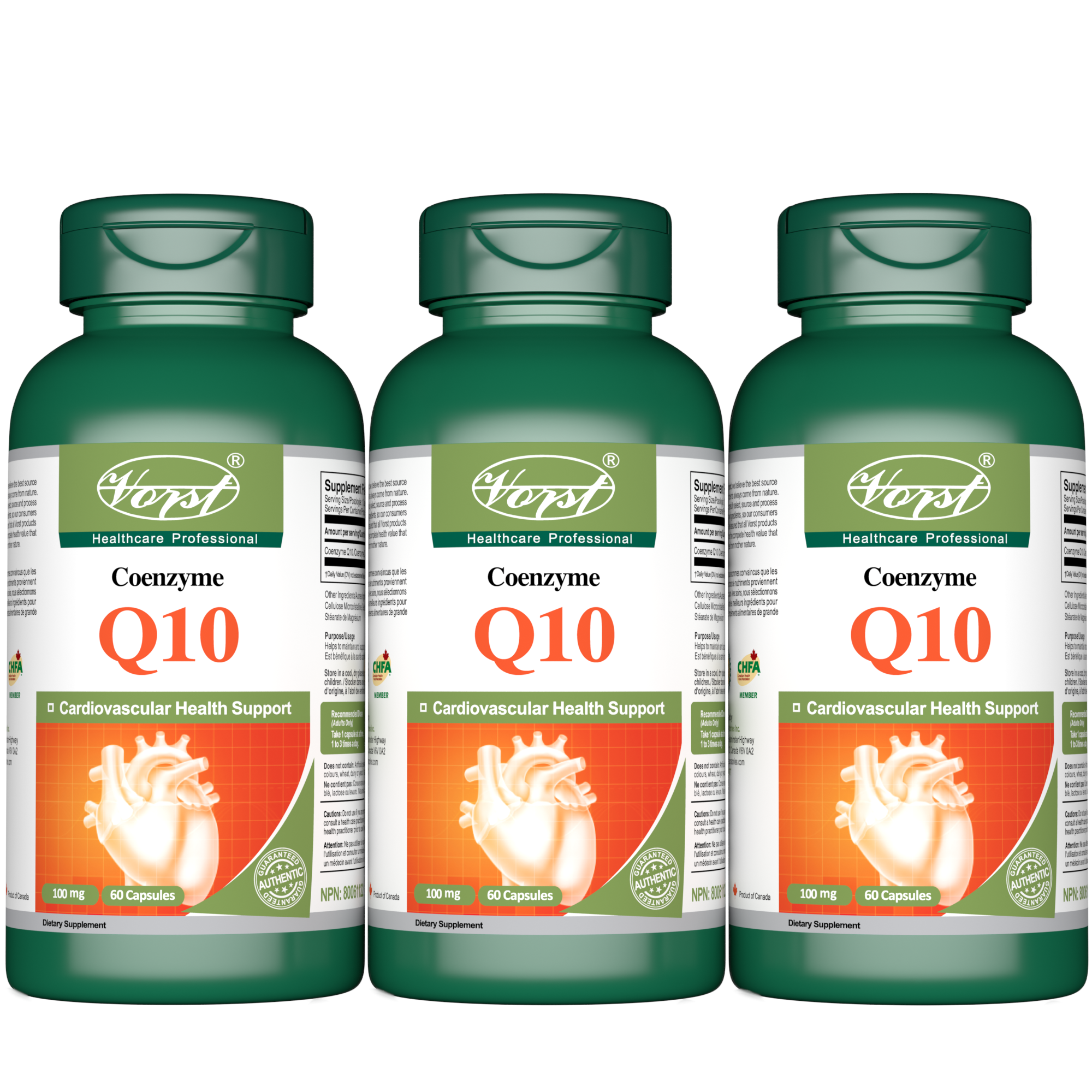 Coenzyme Q10 100mg 60 Capsules
