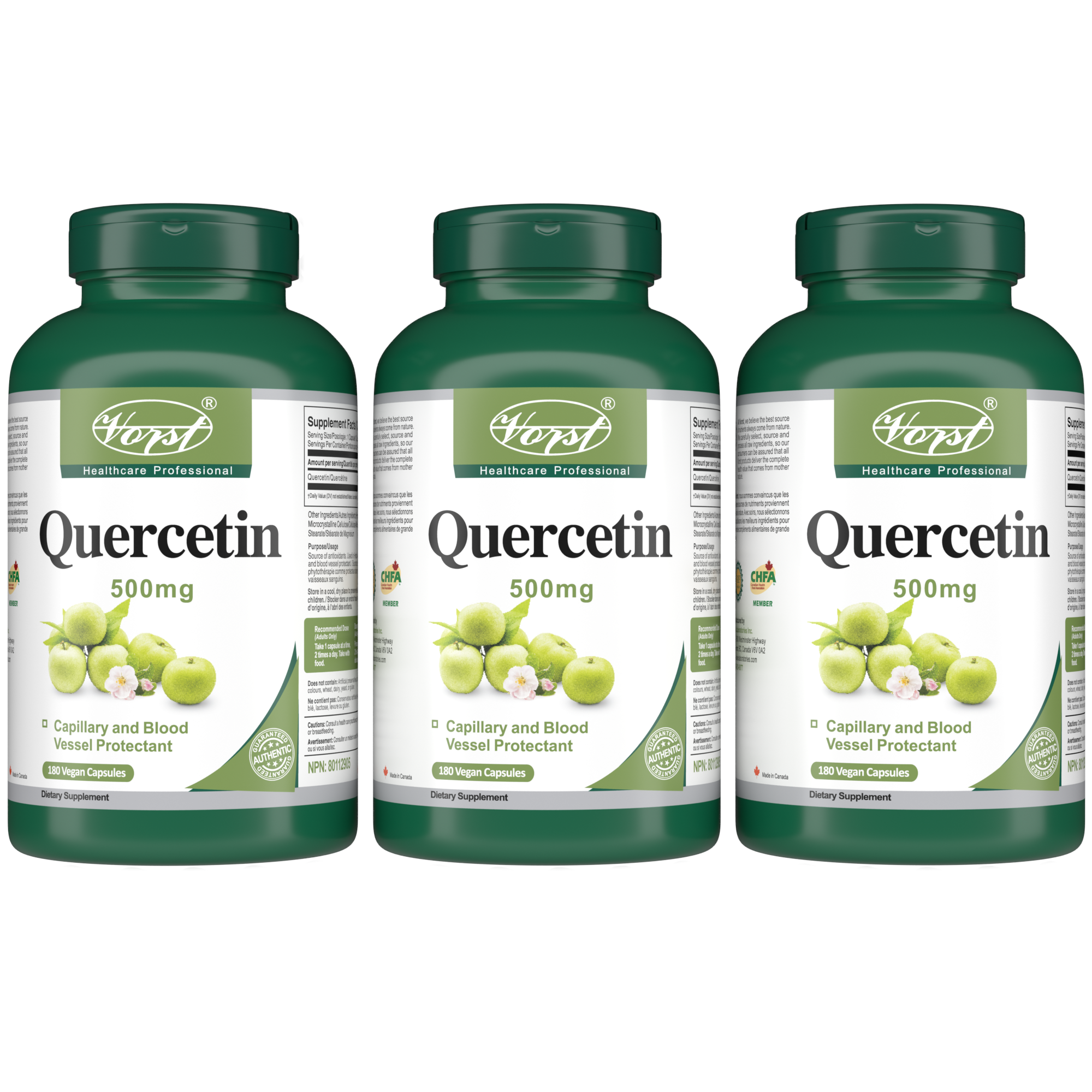 Quercetin 500mg 180 Vegan Capsules