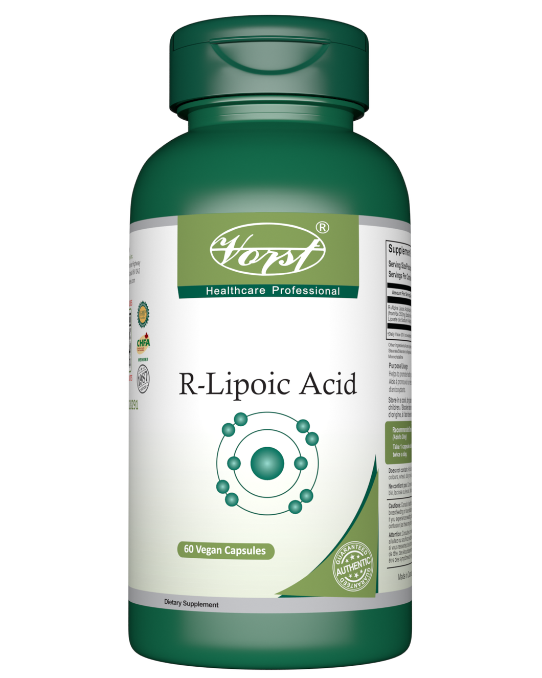 R Lipoic Acid 60 Vegan Capsules