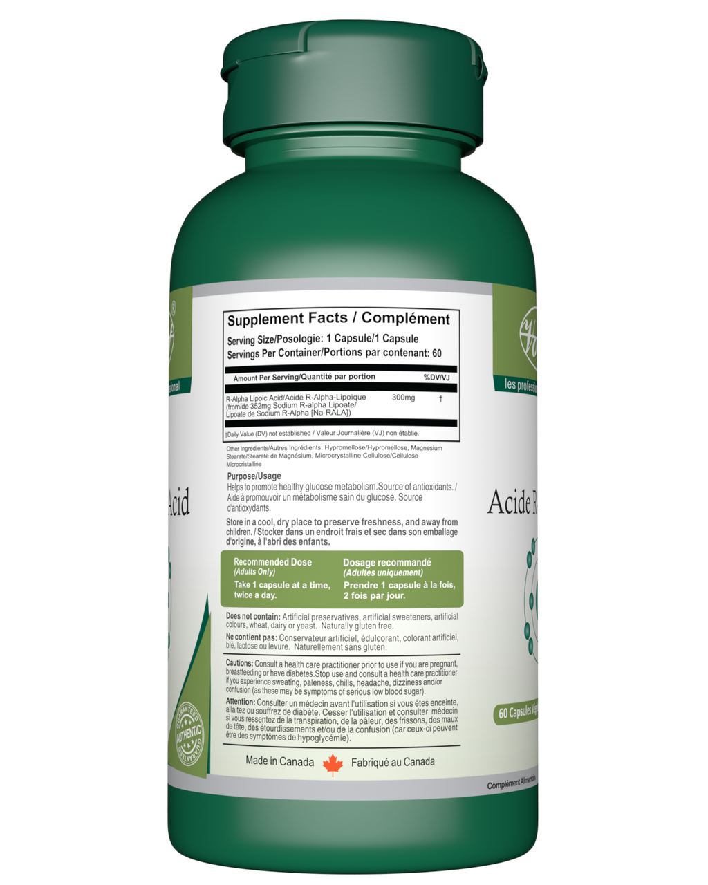 R Lipoic Acid 60 Vegan Capsules