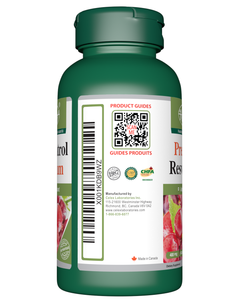 Premium Resveratrol 400mg with Grape Seed, Vitamin E and C 60 Capsules