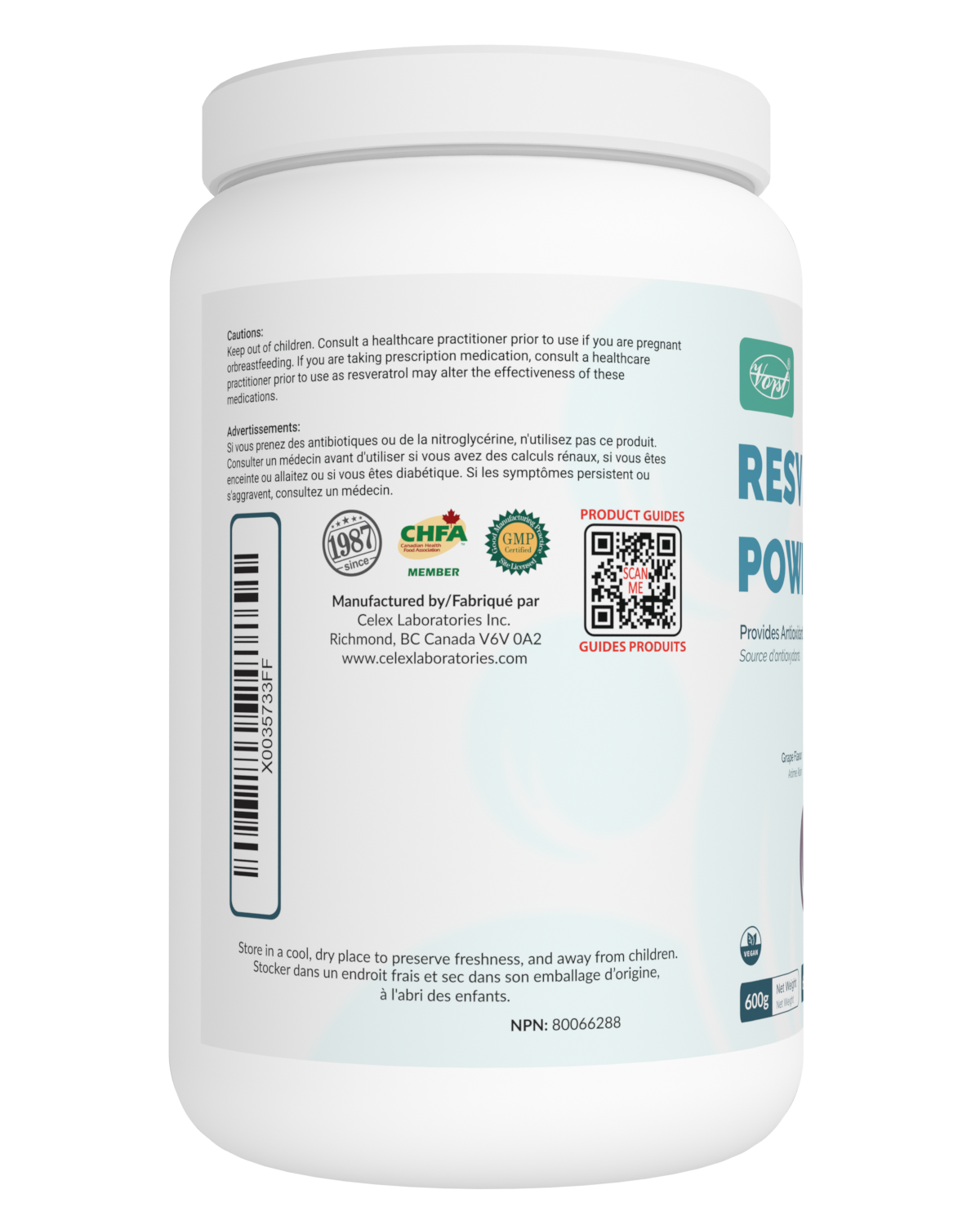 Resveratrol Powder for Antioxidant Support