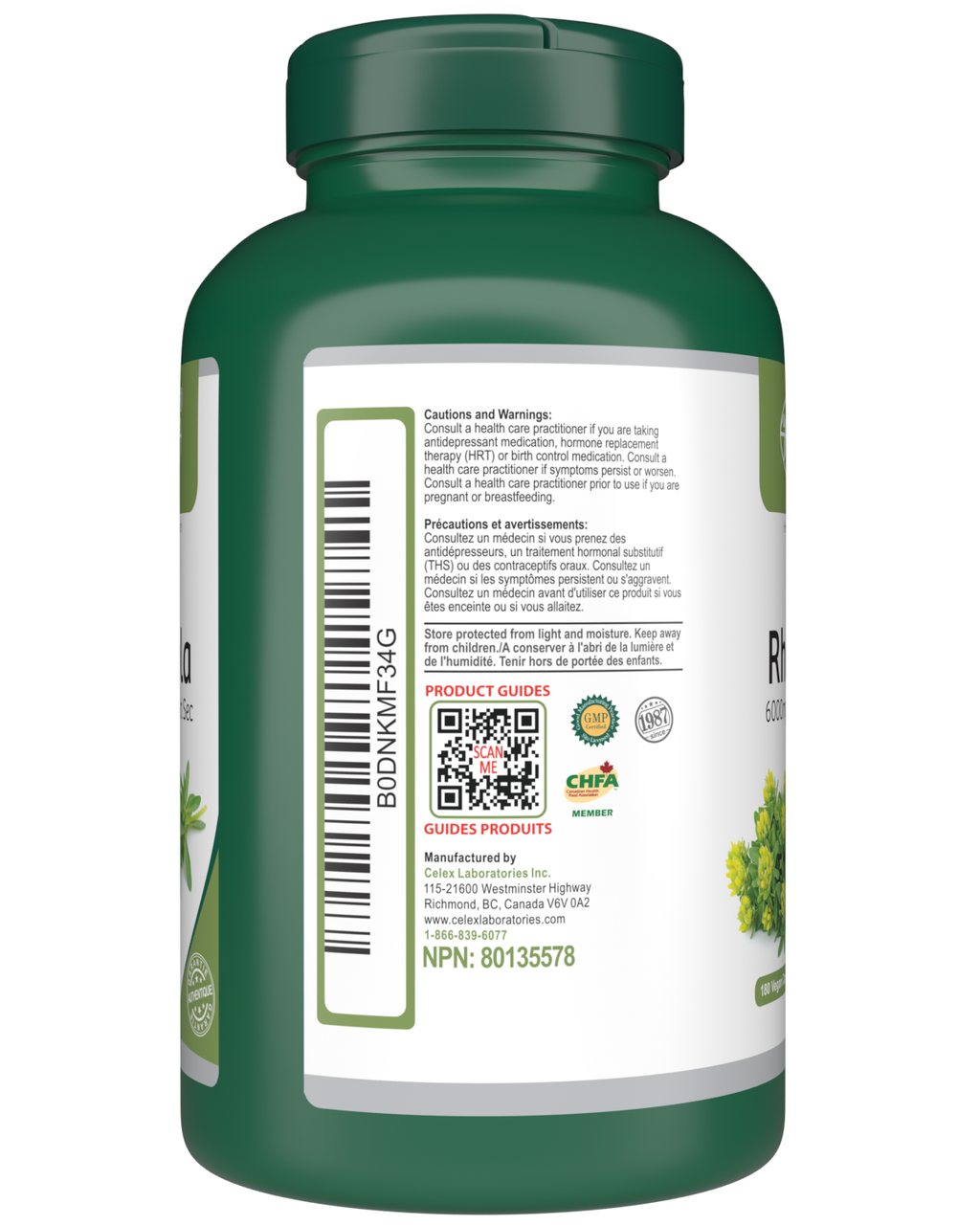 Rhodiola Rosea 180 Vegan Capsules