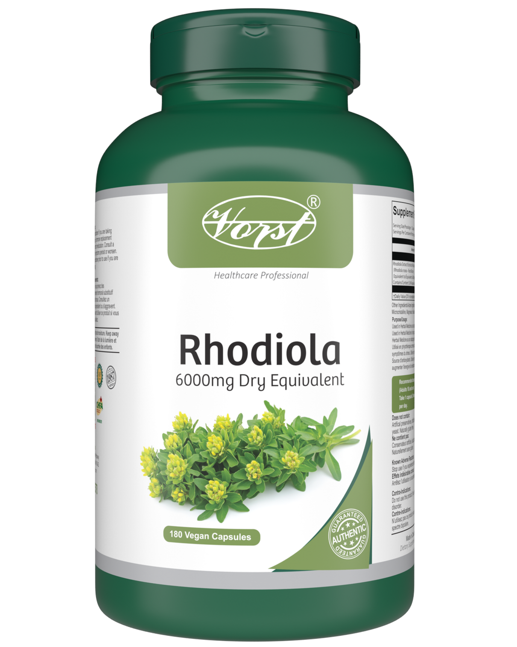 Rhodiola Rosea 180 Vegan Capsules
