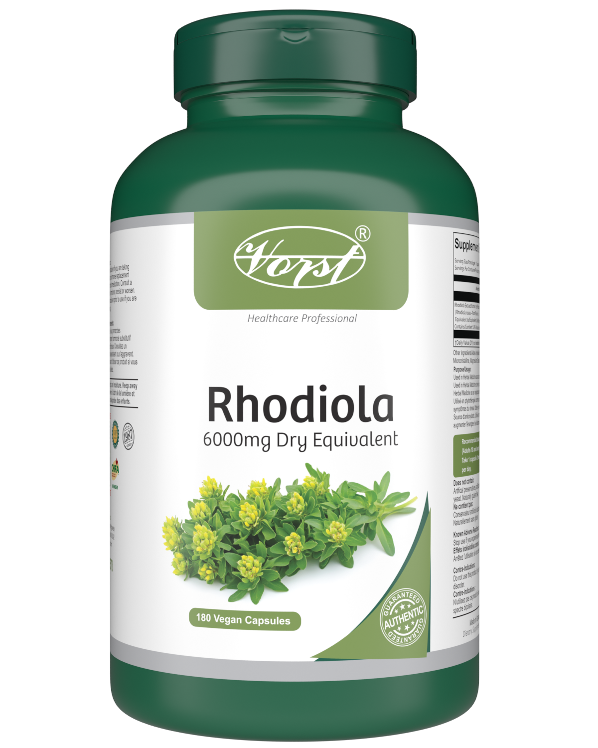 Rhodiola Rosea 180 Vegan Capsules