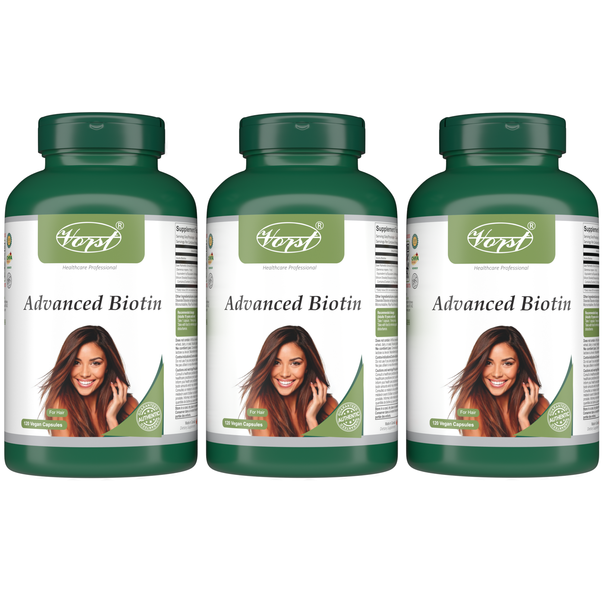 VORST Advanced Biotin 120 Vegan Capsules