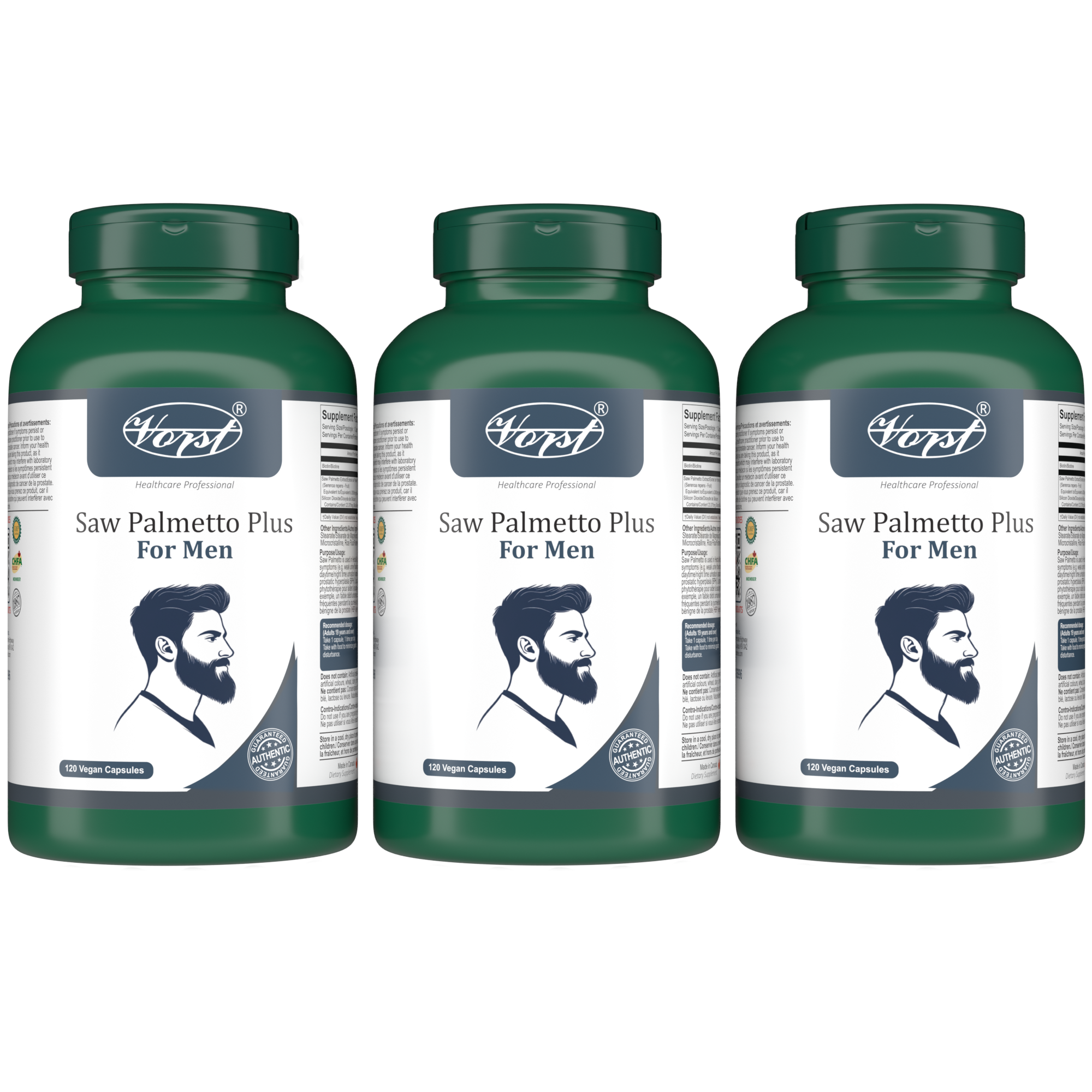 VORST Saw Palmetto Plus for Men 120 Vegan Capsules