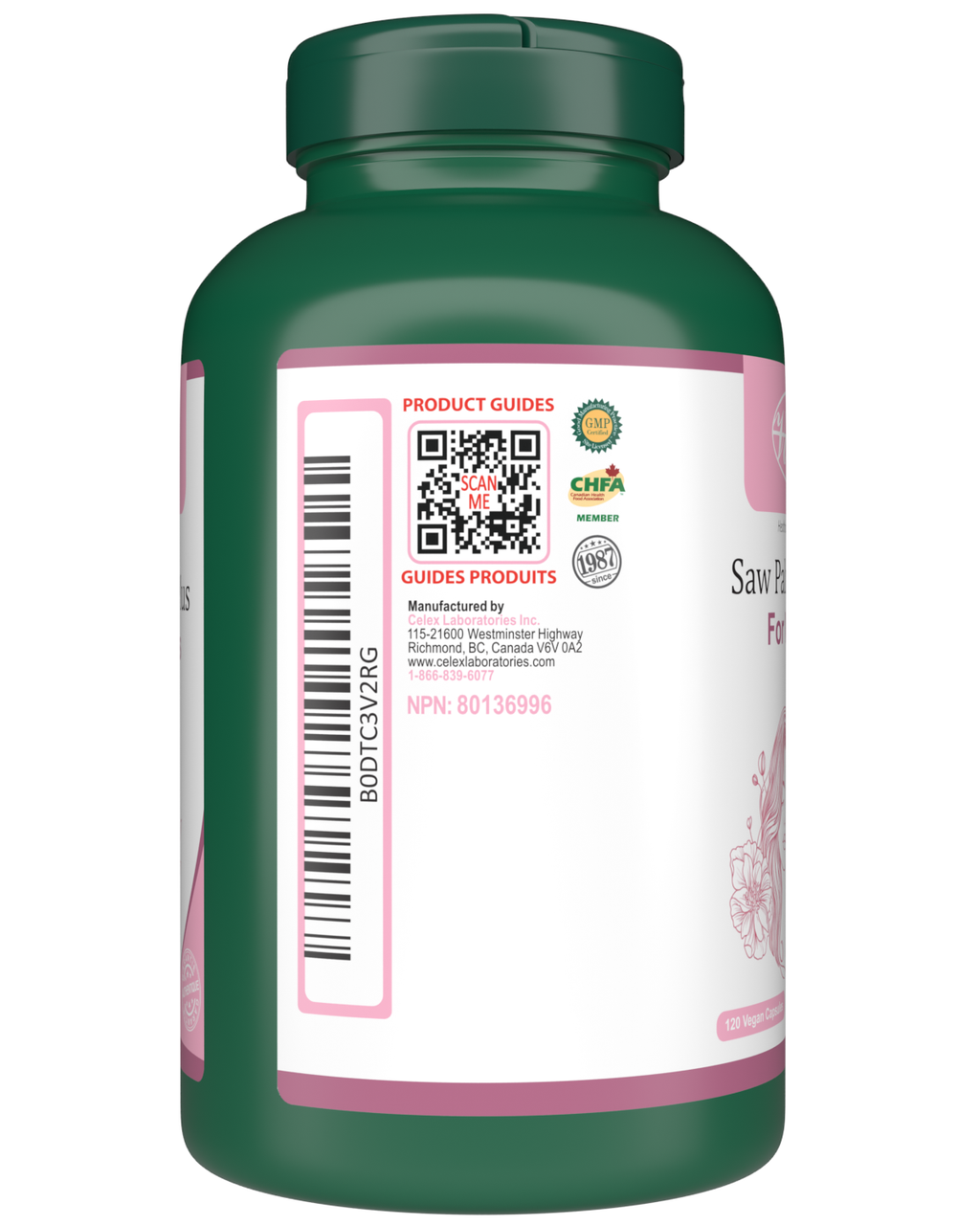 VORST Saw Palmetto Plus for Women 120 Vegan Capsules