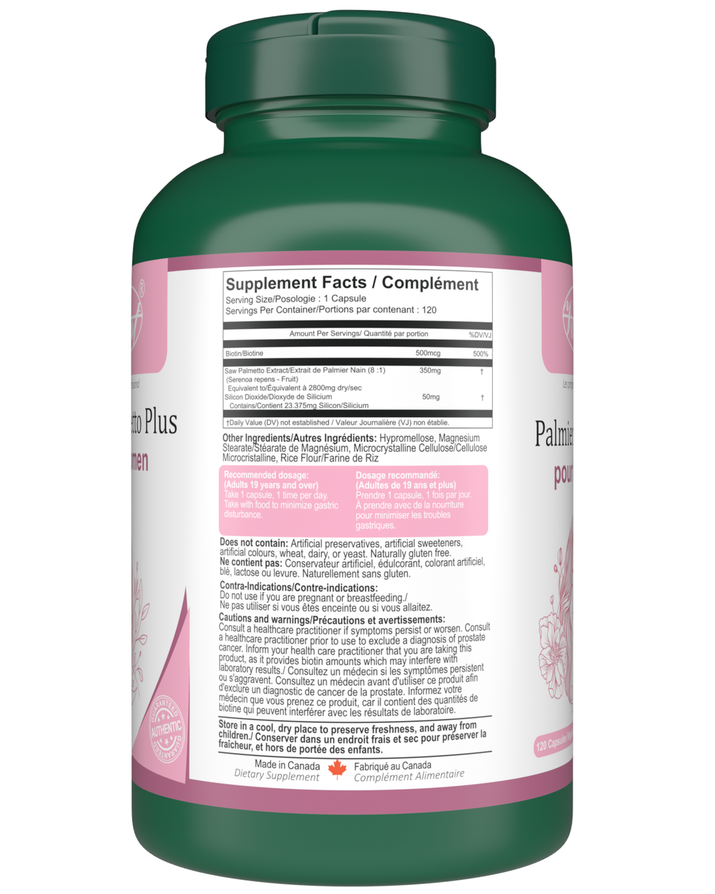 VORST Saw Palmetto Plus for Women 120 Vegan Capsules