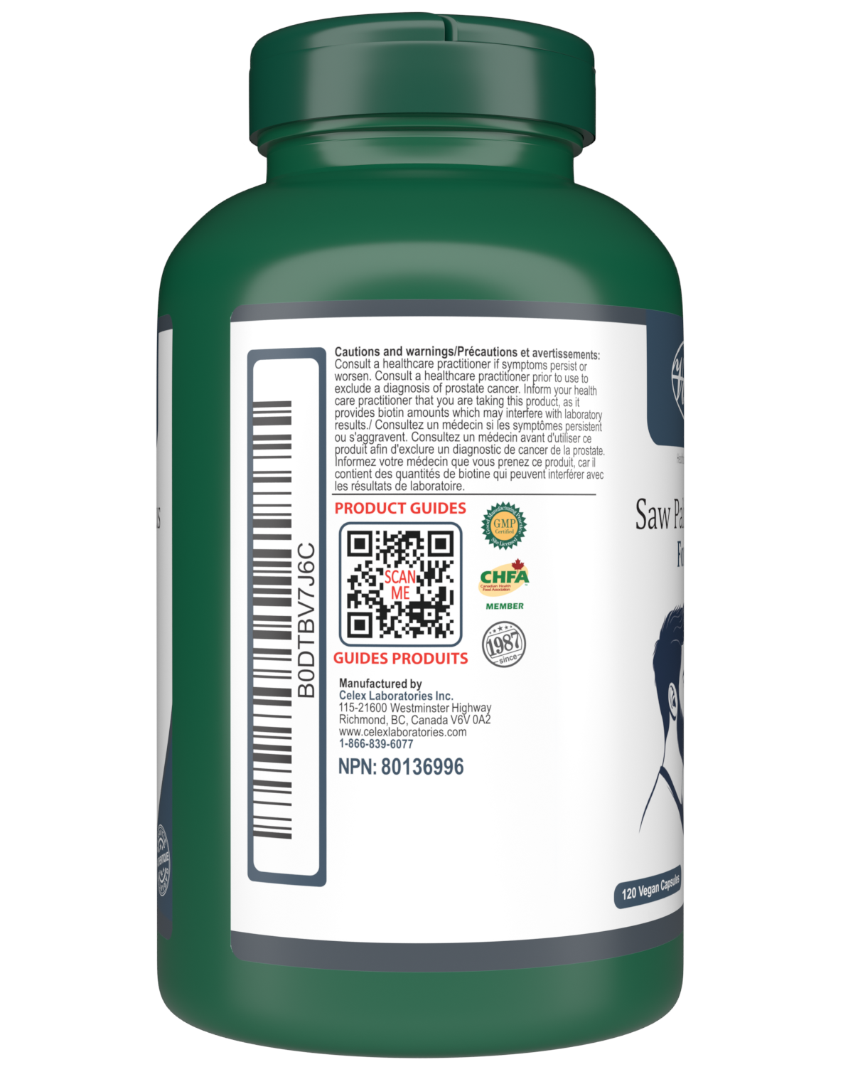 VORST Saw Palmetto Plus for Men 120 Vegan Capsules