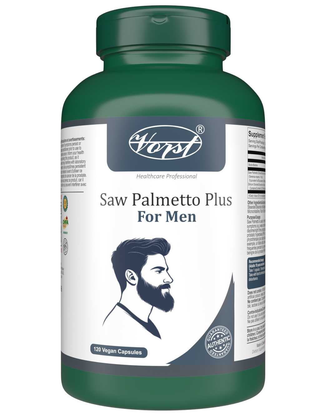 VORST Saw Palmetto Plus for Men 120 Vegan Capsules