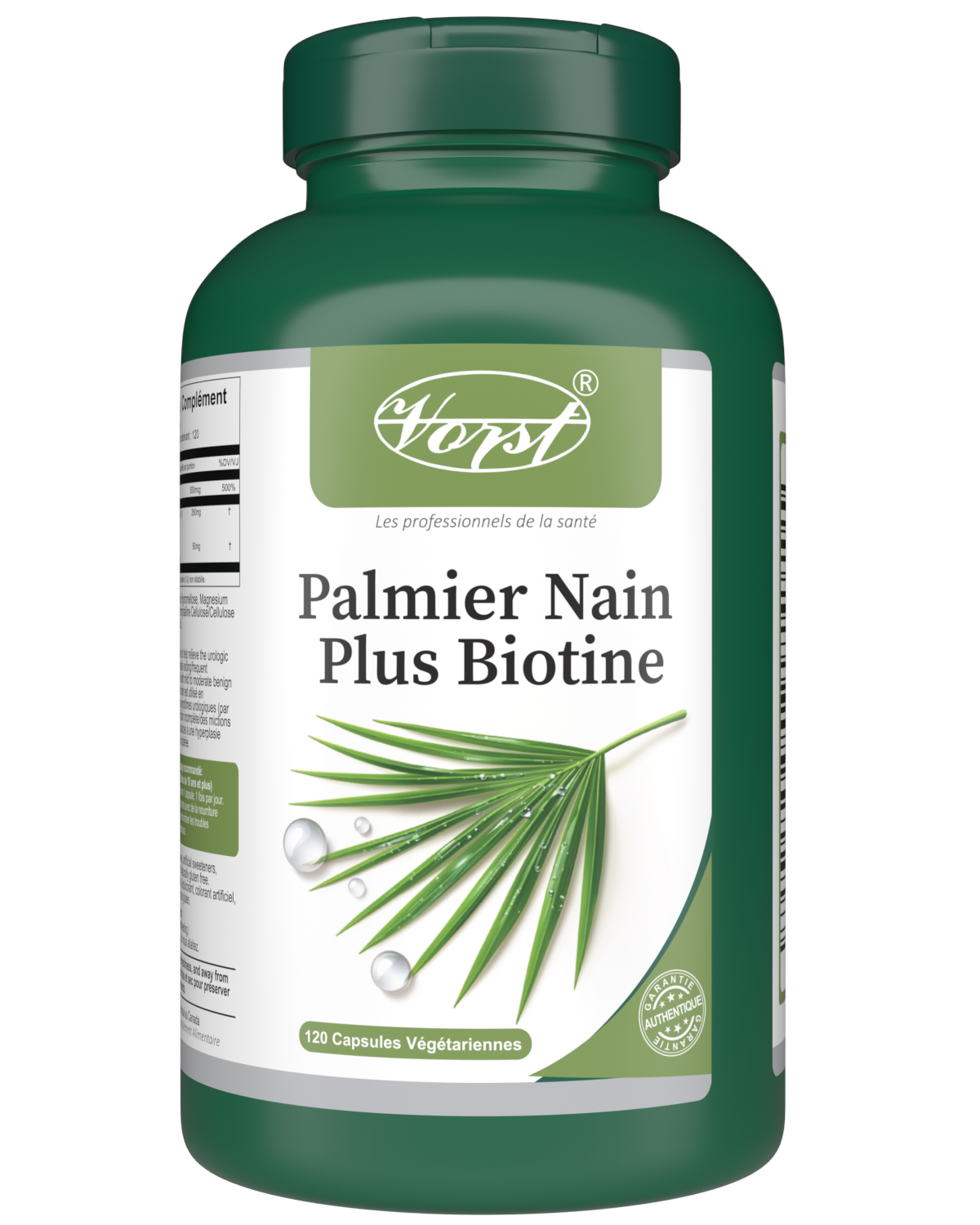 VORST Saw Palmetto Plus Biotin 120 Vegan Capsules