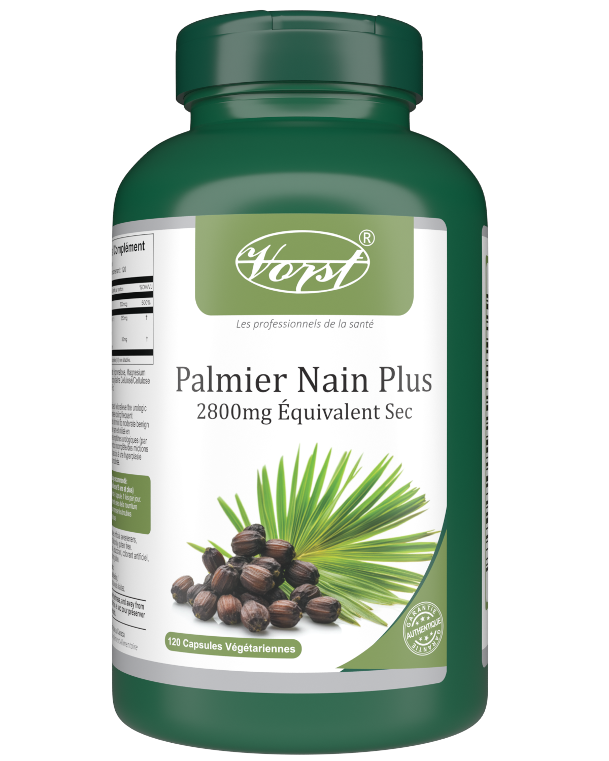 VORST Saw Palmetto Plus 120 Vegan Capsules