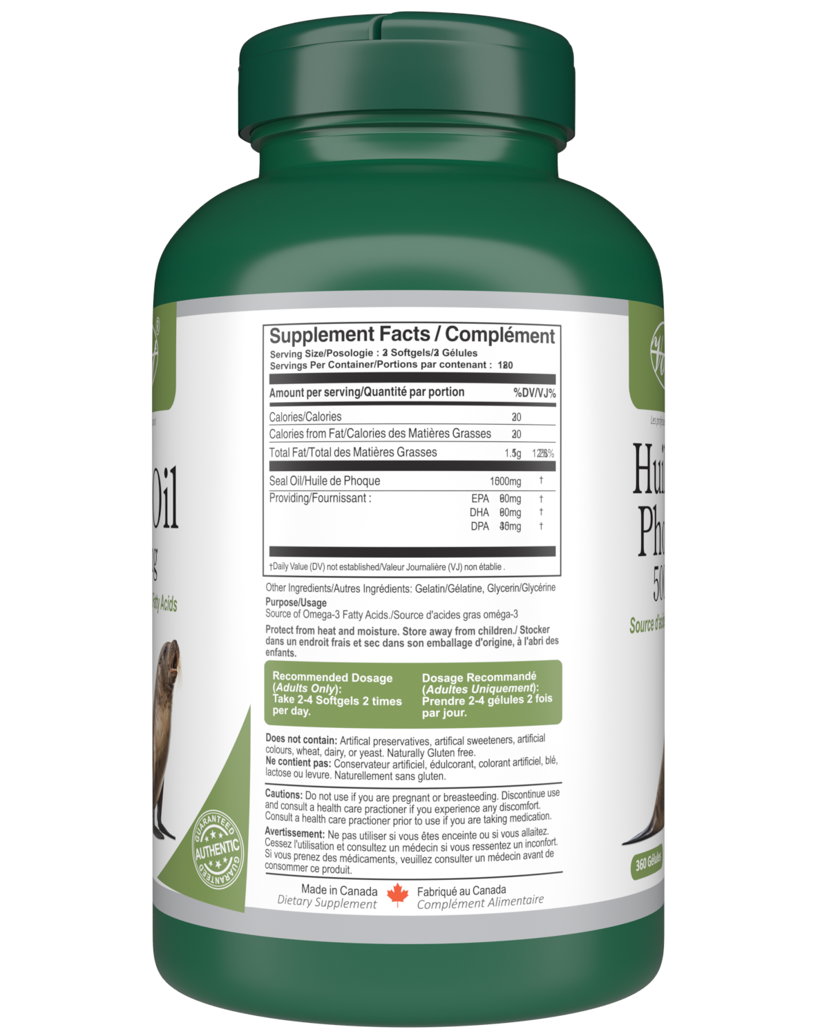 Seal Oil Source of Omega-3