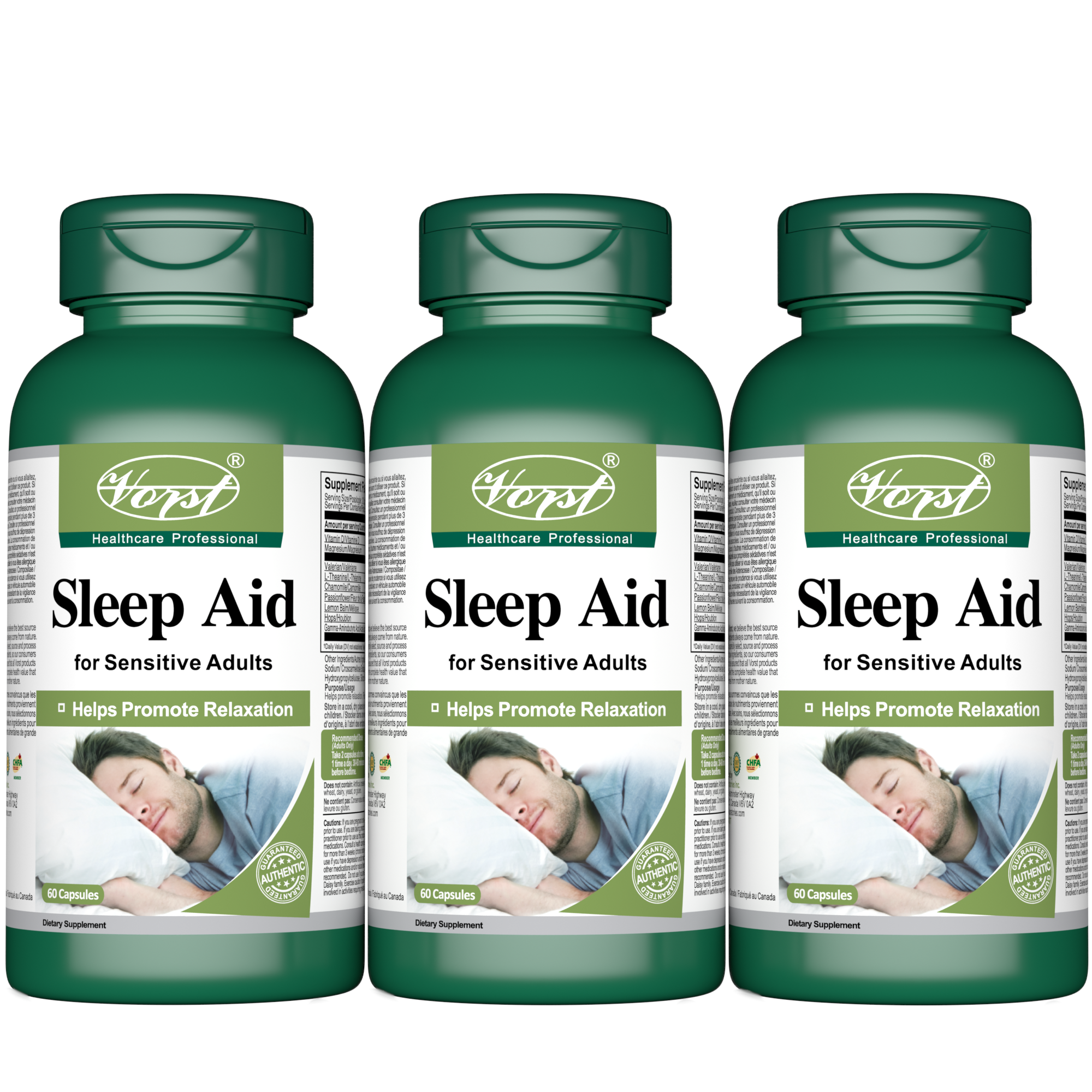 Sleep Aid For Sensitive Adults 60 Capsules
