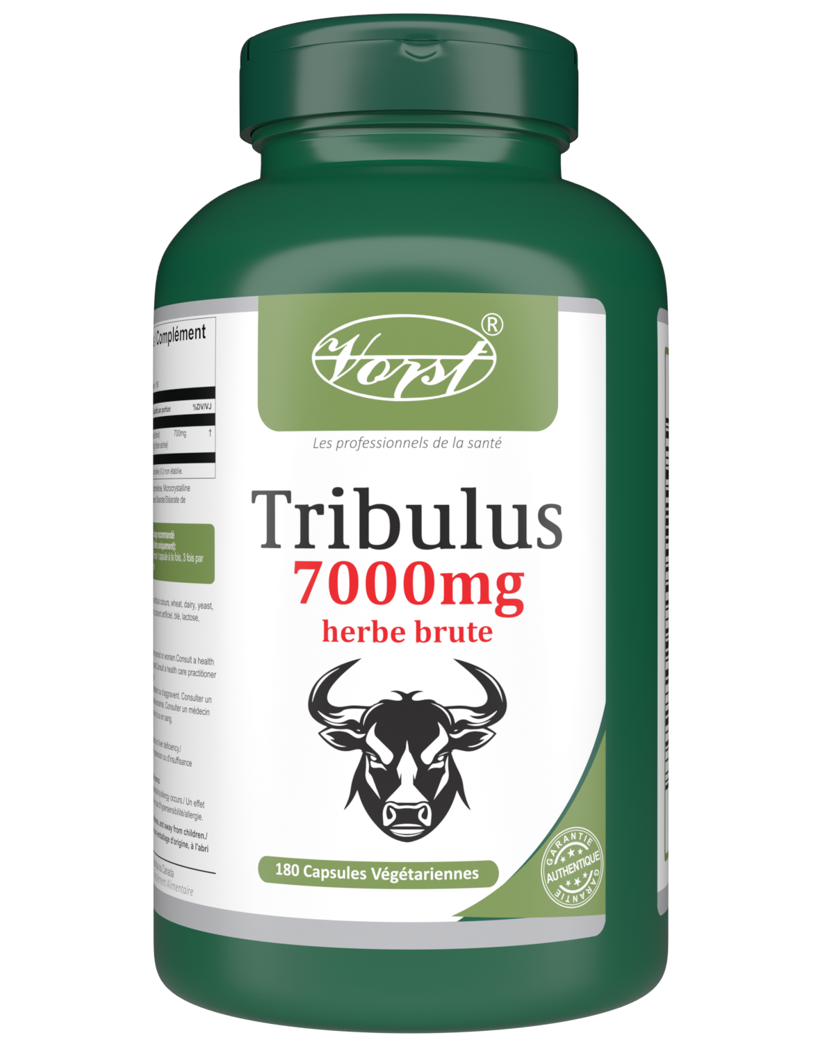Tribulus 7000mg Raw Herb 180 Vegan Capsules