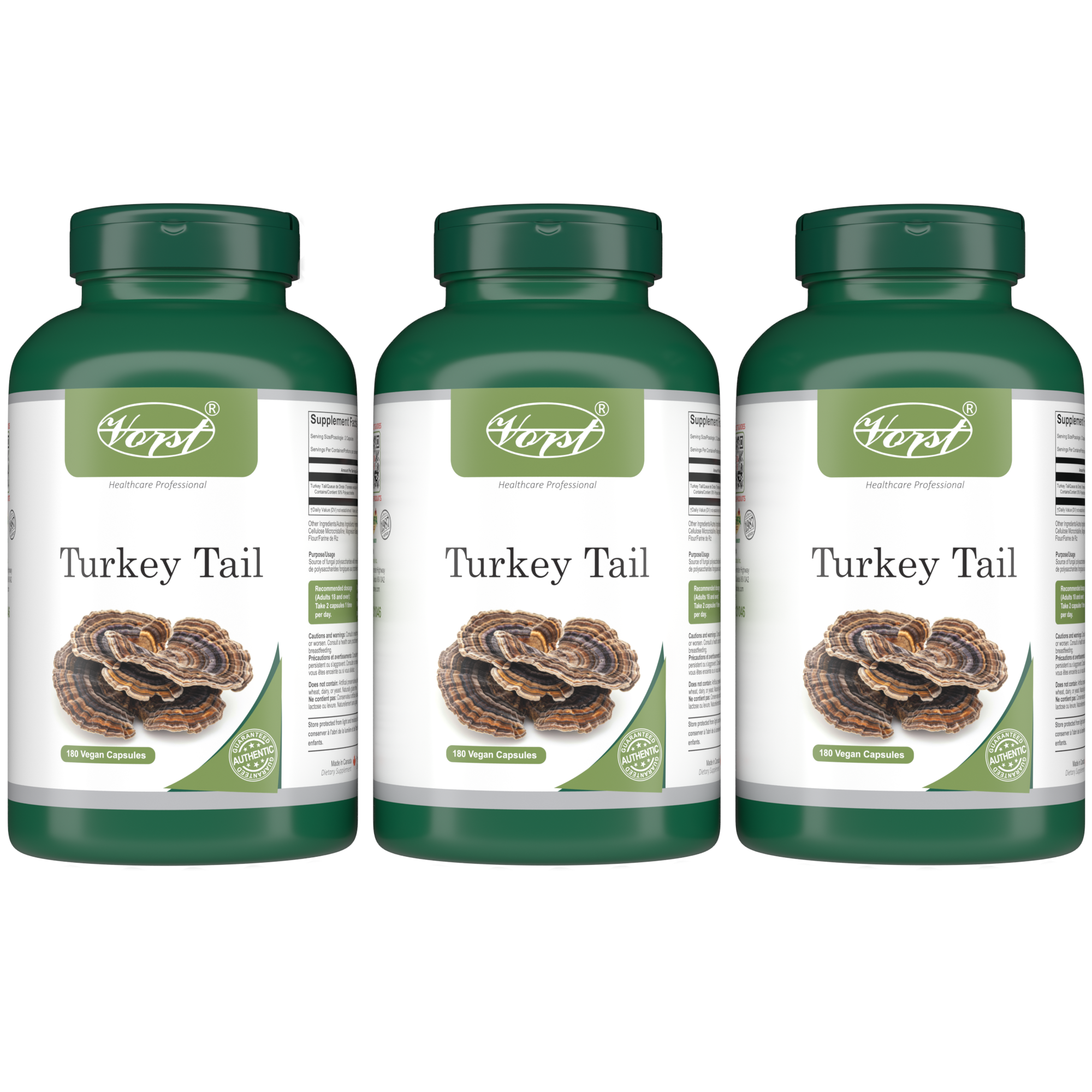 Turkey Tail | 180 Vegan Capsules | Mushroom Supplement