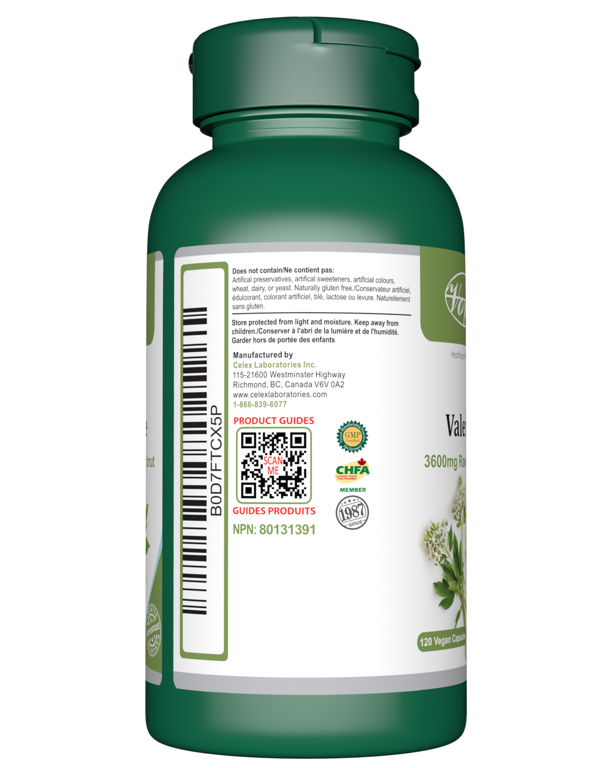 Valerian 120 Vegan Capsules