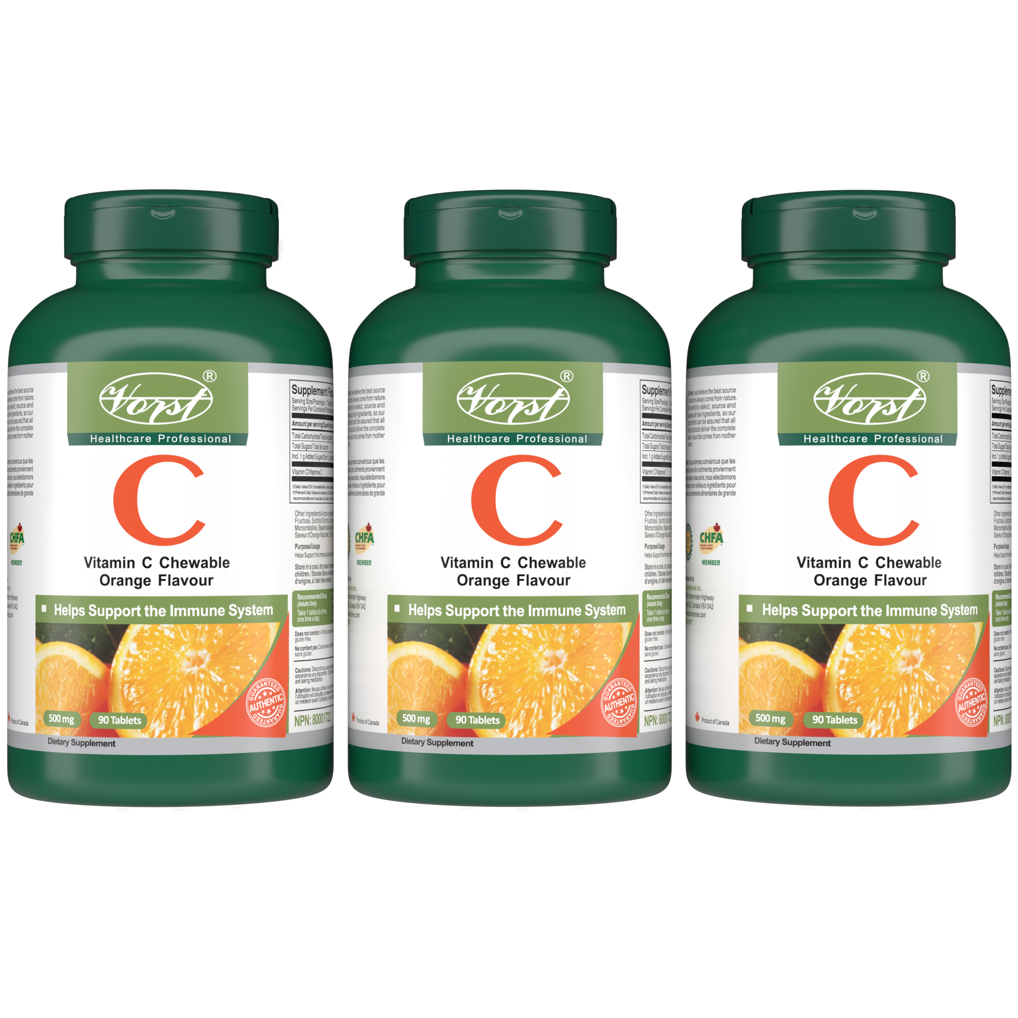 Vitamin C Chewable Orange Flavour 90 Tablets