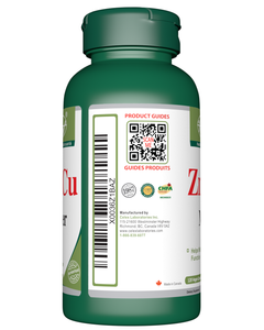 Zinc 50mg + Copper 8mg 120 Vegan Capsules Max Strength Supplement