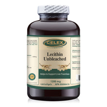 Load image into Gallery viewer, CELEX Lecithin Unbleached 180 Softgels 1200mg