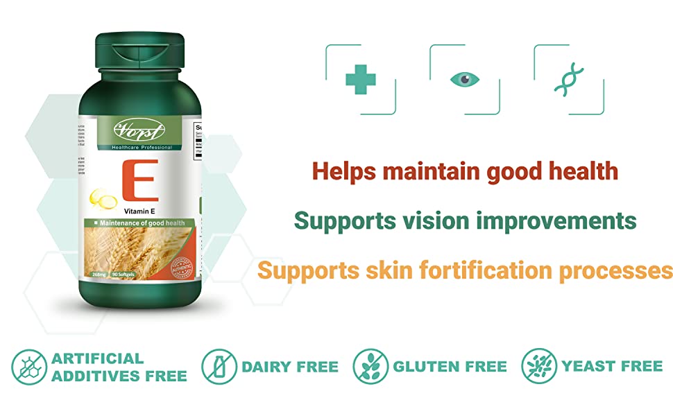 Vitamin E , Antioxidant for Eye, Skin, and Brain