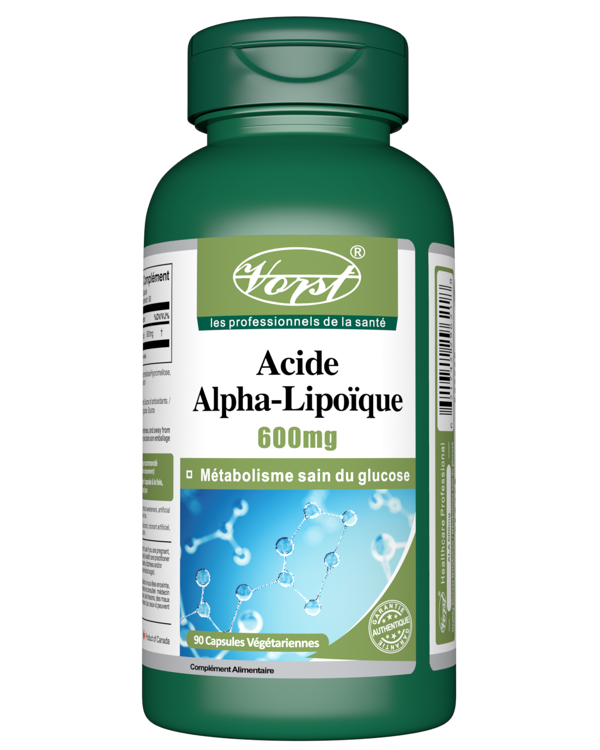 Alpha Lipoic Acid (ALA) 600mg 90 Vegan Capsules