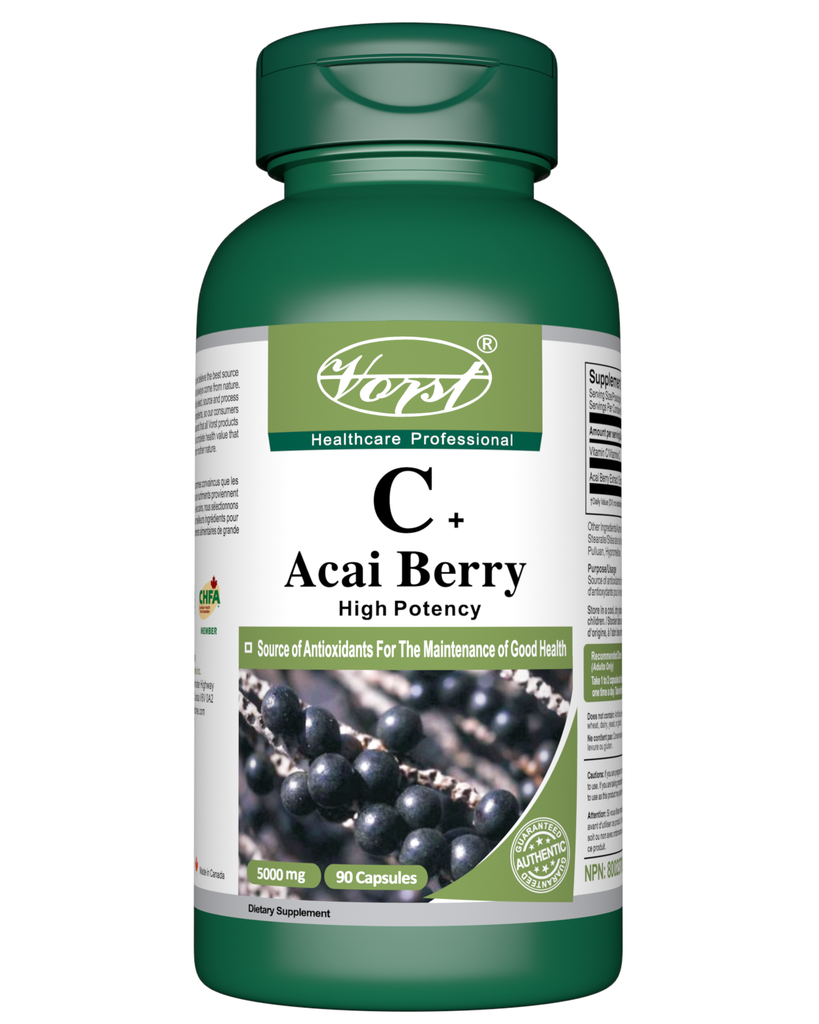 Acai Berry Capsules for Weight Loss 5000 Mg Front of Bottle