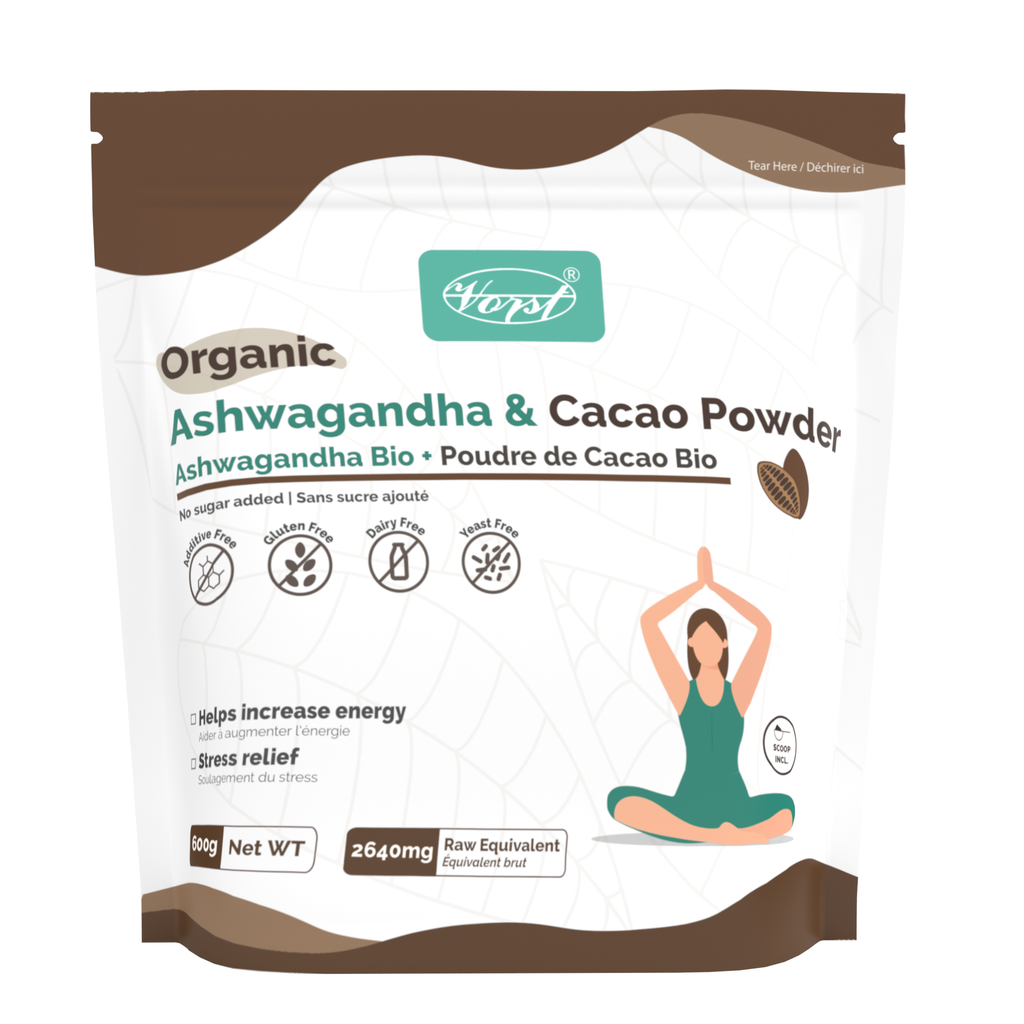 Organic Ashwagandha 2640mg and Cacao Powder 600g