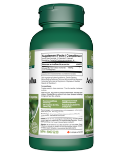 Ashwagandha Root Extract Supplement Facts Table