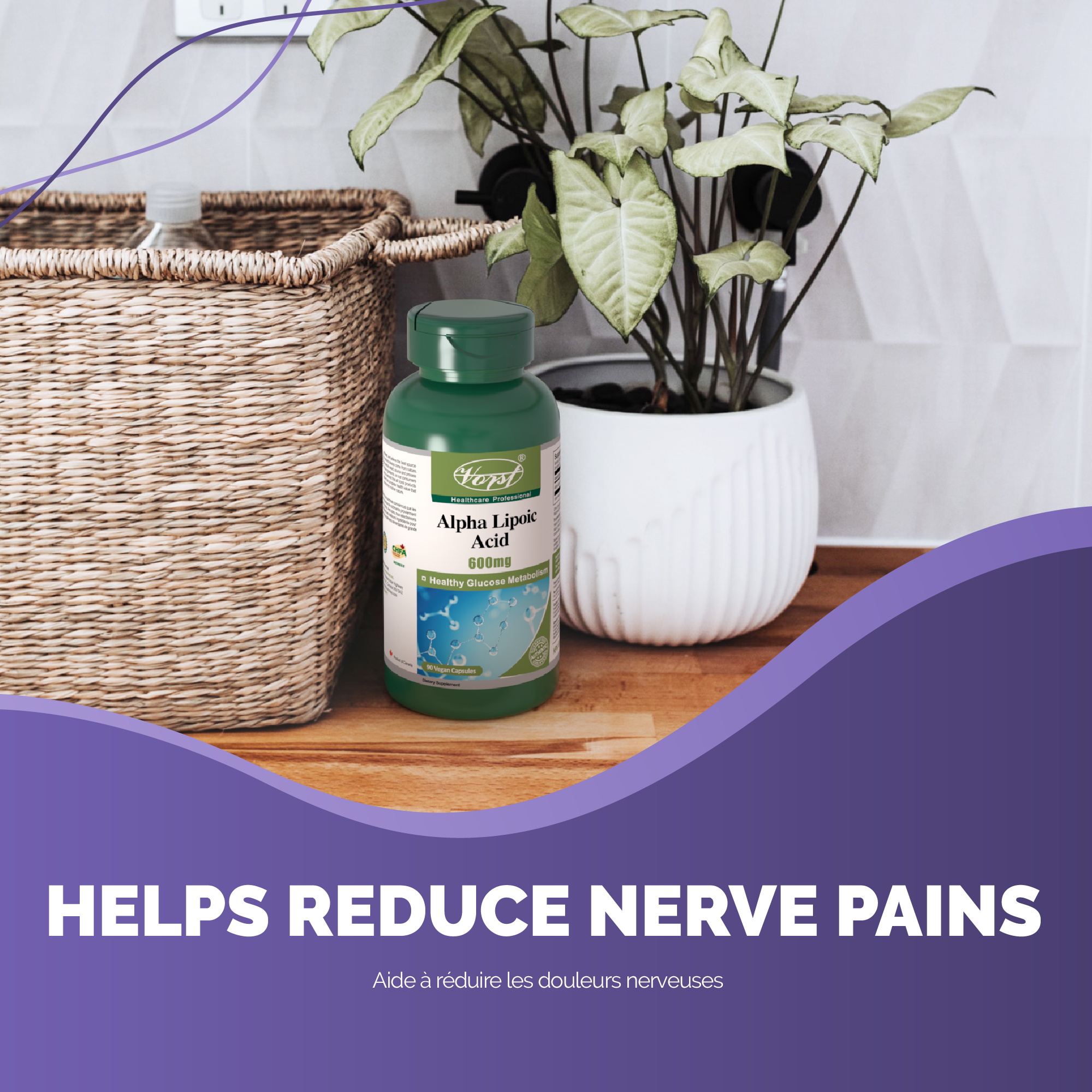 Alpha Lipoic Acid (ALA) 600mg 90 Vegan Capsules